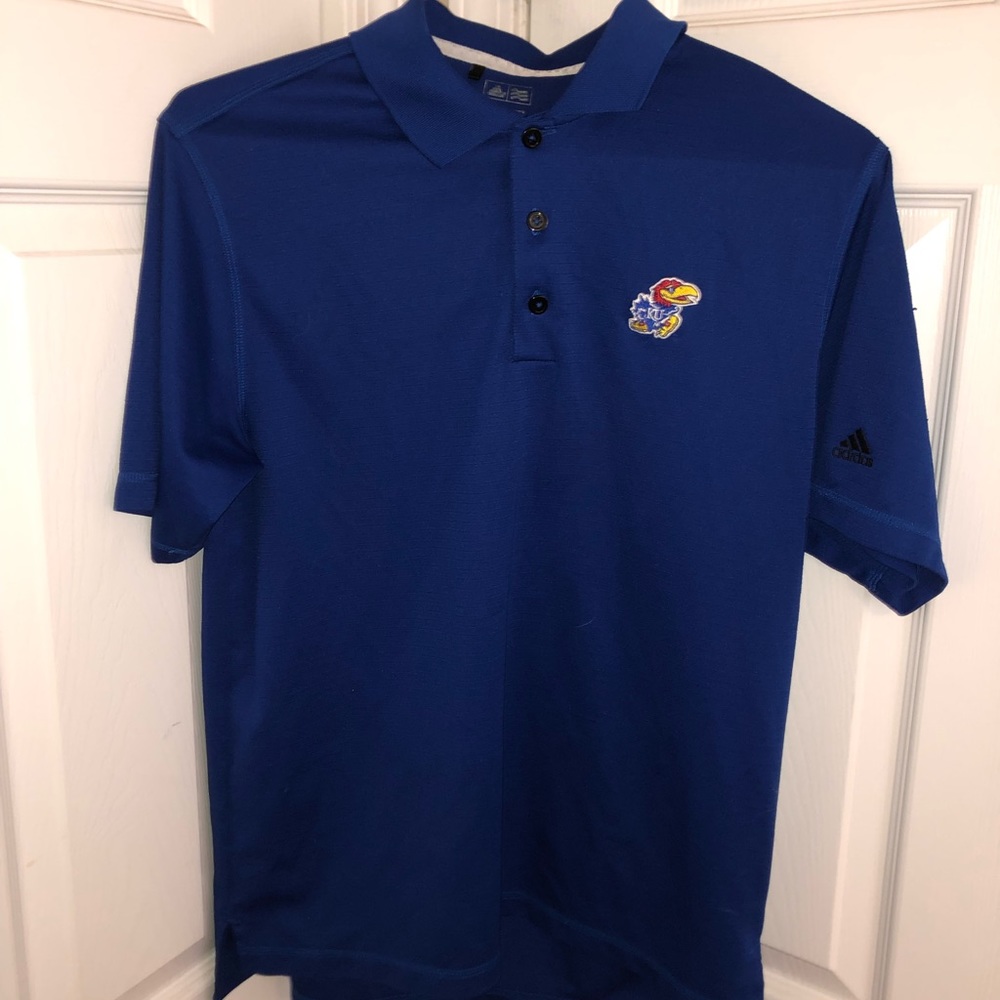 Adidas Kansas Jayhawks Game day polo, Large
